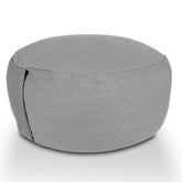 Emma - coussin de yoga - gris - coton - H 16 x ø 31 cm